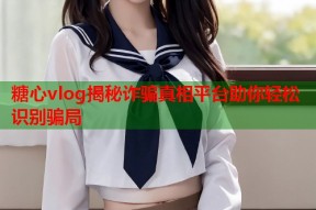 糖心vlog揭秘诈骗真相平台助你轻松识别骗局