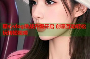 糖心vlog挑战升级开启 创意互动轻松玩转短视频