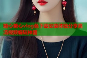 糖心糖心vlog色下载安装体验分享高清视频编辑神器