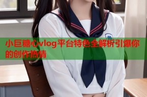 小巨糖心vlog平台特色全解析引爆你的创作热情