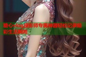 糖心vlog摄影师专属神器轻松记录精彩生活瞬间