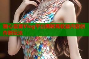 糖心富婆Vlog平台揭秘高收益内容创作新玩法