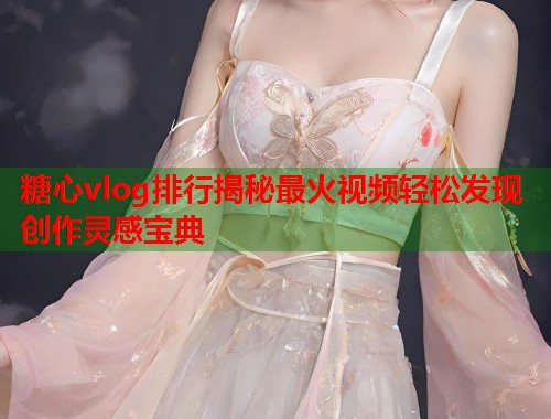 糖心vlog排行揭秘最火视频轻松发现创作灵感宝典  第1张