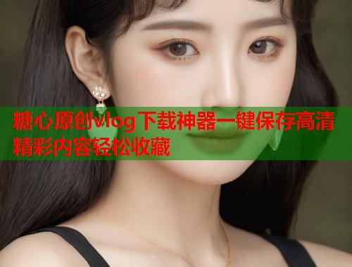 糖心原创vlog下载神器一键保存高清精彩内容轻松收藏  第1张