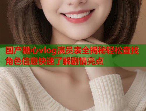 国产糖心vlog演员表全揭秘轻松查找角色信息快速了解剧情亮点  第1张