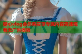 糖心vlog会员购买享专属内容高速观看无广告体验