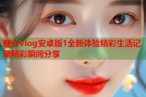 糖心vlog安卓版1全新体验精彩生活记录精彩瞬间分享