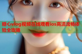 糖心vlog视频在线观看ios高清流畅体验全攻略