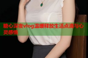 糖心深夜vlog温暖释放生活点滴与心灵感悟