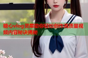 糖心vlog灵犀助你轻松创作高质量视频内容秘诀揭秘