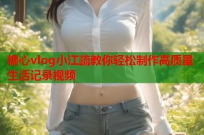 糖心vlog小江疏教你轻松制作高质量生活记录视频