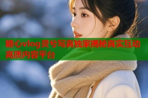 糖心vlog灵兮写真独家揭秘真实互动高质内容平台