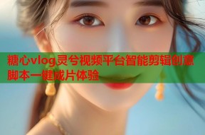 糖心vlog灵兮视频平台智能剪辑创意脚本一键成片体验