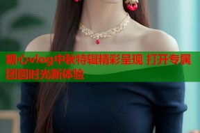糖心vlog中秋特辑精彩呈现 打开专属团圆时光新体验