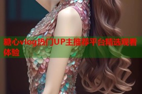 糖心vlog热门UP主推荐平台精选观看体验