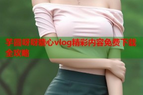 芋圆呀呀糖心vlog精彩内容免费下载全攻略
