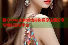 糖心vlog女神淑怡带你畅享生活分享与精彩互动平台