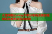 天堂网糖心vlog平家分享高清原创视频轻松发布与互动体验