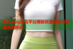 糖心vlog排名平台揭秘快速提升内容曝光的秘诀
