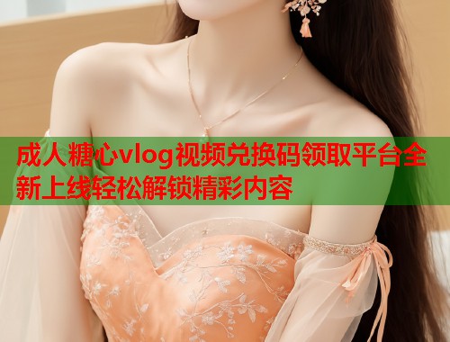 成人糖心vlog视频兑换码领取平台全新上线轻松解锁精彩内容  第1张
