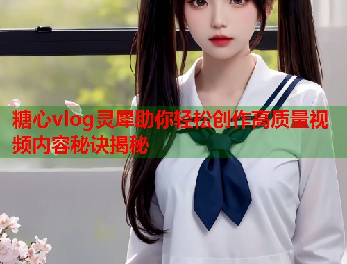 糖心vlog灵犀助你轻松创作高质量视频内容秘诀揭秘  第1张