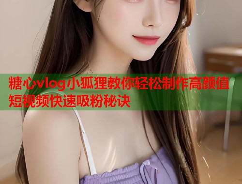 糖心vlog小狐狸教你轻松制作高颜值短视频快速吸粉秘诀  第1张