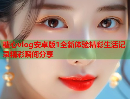 糖心vlog安卓版1全新体验精彩生活记录精彩瞬间分享  第1张